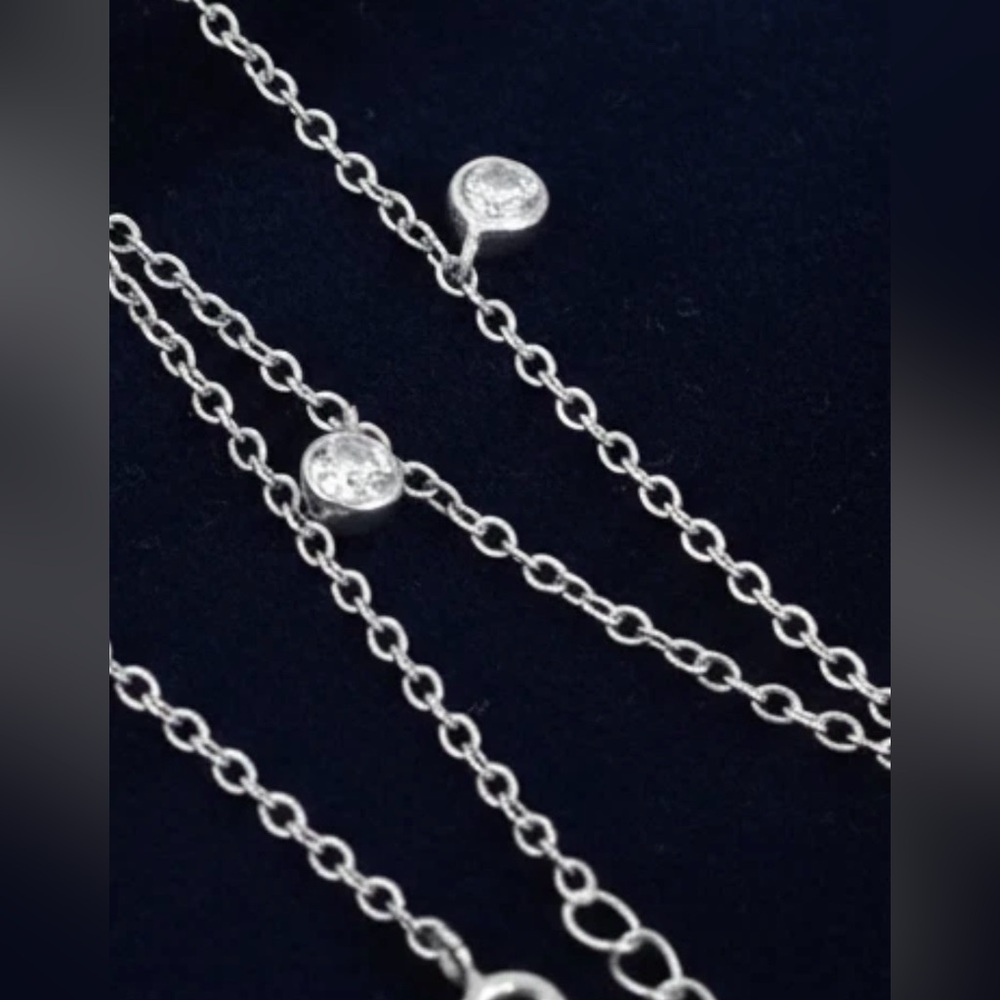 SALE‼️2Ct Diamond by the yard silver 925 Necklace - Brazil - Picture 5 of 8
